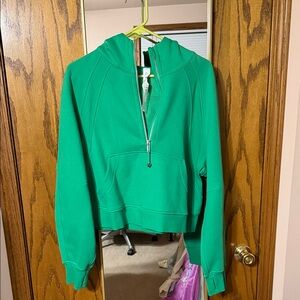 lululemon athletica Vibrant Green Half-Zip Sweatshirt